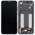 Xiaomi Mi 9 Lite ile Uyumlu Çerçeveli Ekran Dokunmatik (Gri) (Orijinal)