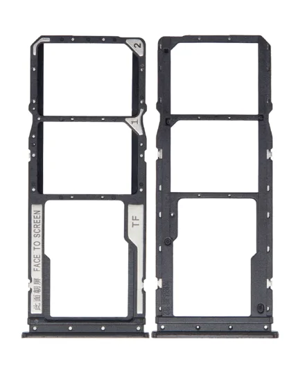 Xiaomi Redmi 10 İçin Uyumlu Çift Sim Kart Tepsisi (Karbon Gri)