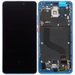 Xiaomi Mi 9T  ile Uyumlu Çerçeveli Ekran Dokunmatik Mavi (Oled)