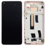 Xiaomi Mi 11 Lite (Satış Sonrası Plus) (Şeftali Pembesi) İçin Uyumlu Çerçeveli OLED Düzeneği 373