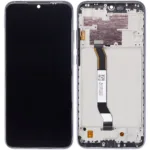 Xiaomi Redmi Note 8T İle Uyumlu Çerçeveli Ekran Dokunmatik Gri (Orijinal)
