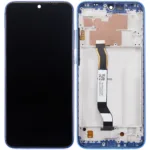 Xiaomi Redmi Note 8T İle Uyumlu Çerçeveli Ekran Dokunmatik Mavi (Orijinal)