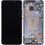 Xiaomi Poco F2 Pro İle Uyumlu Çerçeveli Ekran Dokunmatik (Orijinal)(Siber Gri)