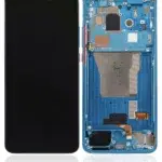 Xiaomi Poco F2 Proİle Uyumlu Çerçeveli Ekran Dokunmatik (Orijinal)(Neon Mavi)
