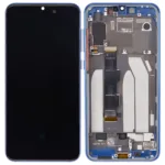 Xiaomi Mi 9 SE İle Uyumlu Çerçeveli Ekran Dokunmatik) (Mavi)