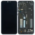 Xiaomi Mi 8 Lite ile Uyumlu Çerçeveli Ekran Dokunmatik (Siyah) (Orijinal)