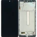 Samsung Galaxy M52 5G İle Uyumlu Çerçeveli Ekran Dokunmatik (Orijinal) (M526 / 2021)