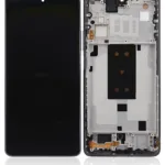 Xiaomi Mi 11T ile Uyumlu Çerçeveli Ekran Dokunmatik (Gri) (Orijinal)