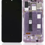 Xiaomi Mi 9 İle Uyumlu Çerçeveli Ekran Dokunmatik Orjinal (Lavanta Menekşe)
