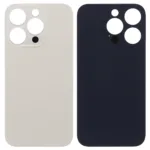 iPhone 14 Pro İçin Uyumlu Arka Cam Gold (Logolu / Büyük Kamera Deliği)