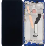 Xiaomi Redmi K30 5G  İçin Uyumlu Çerçeveli Ekran Dokunmatik Orijinal (Mavi)