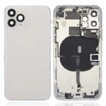 İphone 11 İle Uyumlu Kasa Kapak Set Beyaz İçi DOLU (Logolu) Orijinal Kasa