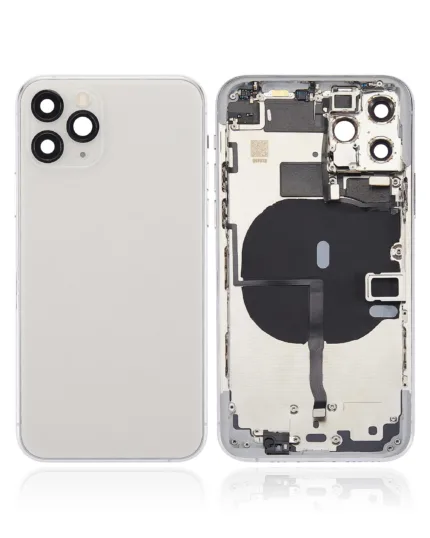 İphone 11 İle Uyumlu Kasa Kapak Set Beyaz İçi DOLU (Logolu) Orijinal Kasa