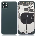 İphone 11 Pro Max İle Uyumlu Kasa Kapak Set Yeşil İçi DOLU (Logolu) Orijinal Kasa