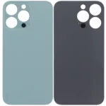 iPhone 13 Pro İçin Uyumlu Arka Cam Siera Mavisi (Logolu / Büyük Kamera Deliği)
