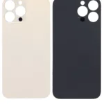 iPhone 13 Pro İçin Uyumlu Arka CamGold (Logolu / Büyük Kamera Deliği)