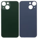 iPhone 13 Mini İçin Uyumlu Arka Cam Yeşil (Logolu / Büyük Kamera Deliği)