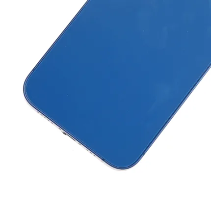 İphone 13 İle Uyumlu Kasa Kapak Set Mavi İçi Boş (Logolu) 1/1 Kasa