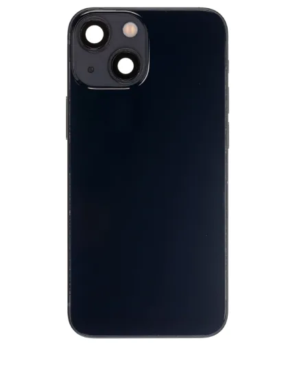 İphone 13 Mini İle Uyumlu Kasa Kapak Set Siyah İçi Boş (Logolu) 1/1 Kasa