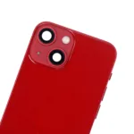 İphone 13 Mini İle Uyumlu Kasa Kapak Set Kırmızı İçi Boş (Logolu) 1/1 Kasa