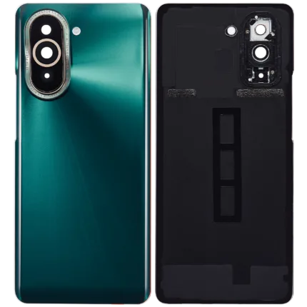 Huawei Nova 10 İçin Uyumlu Kamera Lensli Arka Kapak Camı (Yeşil)