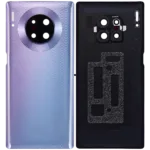 Huawei Mate 30 Pro İçin Uyumlu Kamera Lensli Arka Kapak Camı (Uzay Gümüşü)