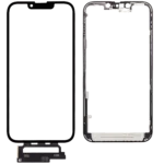 4'ü 1 Arada Kısa Flex (Cam + OCA + Çerçeve Önceden Yüklenmiş Sayısallaştırıcı Dokunmatik) iPhone 13 ile Uyumlu...