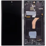 Samsung Galaxy S22 Ultra 5G (Servis Paketi) (Phantom Black) ile Uyumlu Çerçeveli OLED Montajı  746715