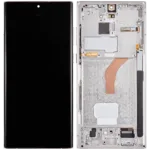 Samsung Galaxy S22 Ultra 5G (Servis Paketi) (Phantom White) ile Uyumlu Çerçeveli OLED Montajı  742271