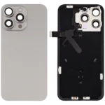 İphone 15 Pro Max İle Uyumlu Arka Cam Kapak Çelik Plakalı Kablosuz NFC Şarjlı MagSafe Mıknatıslı