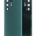 Arka Kapak Camı Kamera Lensli Uyumlu Samsung Galaxy S22 Ultra (Servis Paketi) (Yeşil)  790044