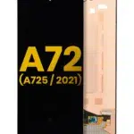 Samsung A72 İle Uyumlu Çerçevesiz Ekran Dokunmatik Siyah (Oled) (A725 / 2021)