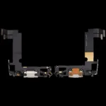 iPhone 12 Mini ile Uyumlu Şarj Portu Flex Kablo (Kullanılan OEM Çekme) (Beyaz) (Orijinal)
