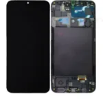 Samsung Galaxy A20 İle Uyumlu Çerçeveli Ekran Dokunmatik (Orijinal) (A205 / 2019)