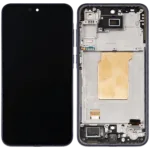 Samsung Galaxy A35 5G İle Uyumlu Çerçeveli Ekran Dokunmatik (Orijinal) (A356 / 2024) (Donanma)