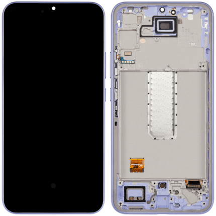 Samsung Galaxy A34 5Gİle Uyumlu Çerçeveli Ekran Dokunmatik (Orijinal) (A346 / 2023) (Mor)