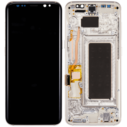 Samsung Galaxy S8 İle Uyumlu Ekran Dokunmatik Çerçeveli (Arktik Gümüş) (Oled)