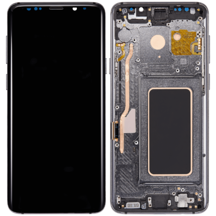 Samsung Galaxy S9 Plus İle Uyumlu Ekran Dokunmatik Çerçeveli (Titanyum Gri) Orijinal