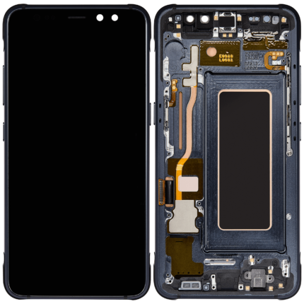 Samsung Galaxy S8 Activeİle Uyumlu Ekran Dokunmatik Çerçeveli (Meteor Grisi) (Oled)