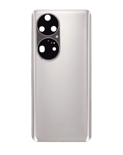 Huawei P50 Pro İçin Uyumlu Kamera Lensli Arka Kapak Camı (Kakao Altın)