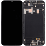 Samsung Galaxy A20 İle Uyumlu Çerçeveli Ekran Dokunmatik (Orijinal) (A205 / 2019)