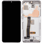 Samsung Galaxy S20 Ultra 5G İle Uyumlu Çerçeveli Ekran Dokunmatik (Oled)(Bulut Beyazı)