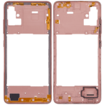 Samsung Galaxy A51 4G (A515 / 2019) (Prism Crush Pink) ile Uyumlu Orta Çerçeve Muhafaza