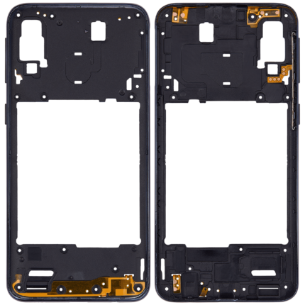 Samsung Galaxy A40 (A405 / 2019) (Aftermarket Plus) (Siyah) ile Uyumlu Orta Çerçeve Muhafaza 5667334