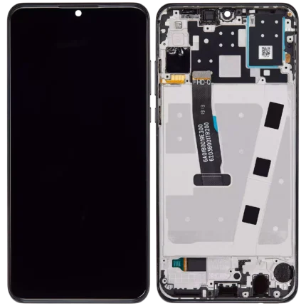 Huawei Nova 4e ile Uyumlu Çerçeveli Ekran Dokunmatik Orijinal Siyah