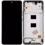 Xiaomi Redmi Note 13 4G ile Uyumlu Çerçeveli Ekran Dokunmatik (A Kalite) (Gece ​​Yarısı Siyahı)
