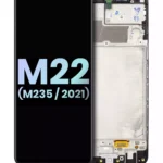 Samsung Galaxy M22 ile Uyumlu Çerçevesiz Ekran Dokunmatik (Orijinal) (M235 / 2021)