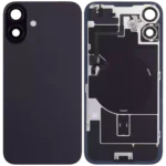 İphone 16 İle Uyumlu Arka Cam Kapak Çelik Plakalı Kablosuz NFC Şarjlı MagSafe Mıknatıslı