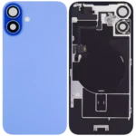 İphone 16 İle Uyumlu Arka Cam Kapak Çelik Plakalı Kablosuz NFC Şarjlı MagSafe Mıknatıslı