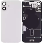 İphone 16 Plus İle Uyumlu Arka Cam Kapak Çelik Plakalı Kablosuz NFC Şarjlı MagSafe Mıknatıslı